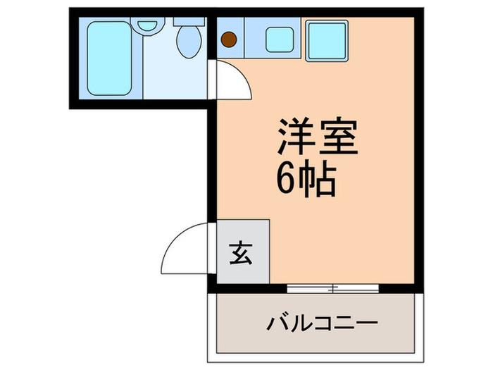モンティーヌ新在家(ワンルーム/10階)の間取り写真