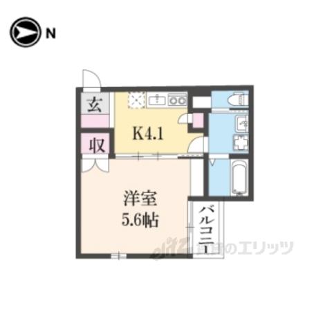 ウインドベル芦刈山(1K/2階)の間取り写真