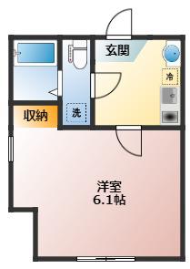 PARK AVENUE MACHIYA(1K/3階)の間取り写真