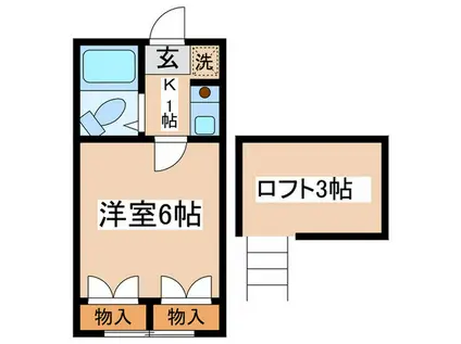 メゾン中和泉(1K/1階)の間取り写真