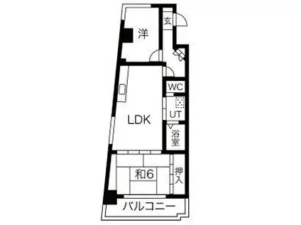 リアライズ猪子石(2DK/2階)の間取り写真
