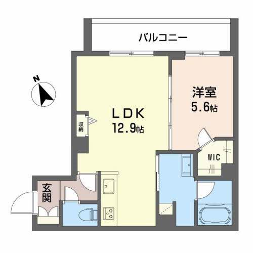 シャーメゾンCOCOUS(1LDK/2階)の間取り写真