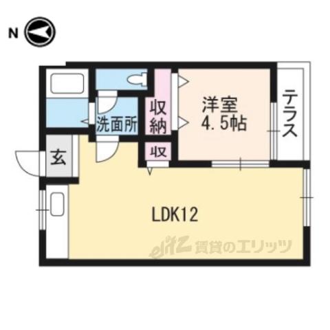 MAYUMIハイツ3番館(1LDK/2階)の間取り写真