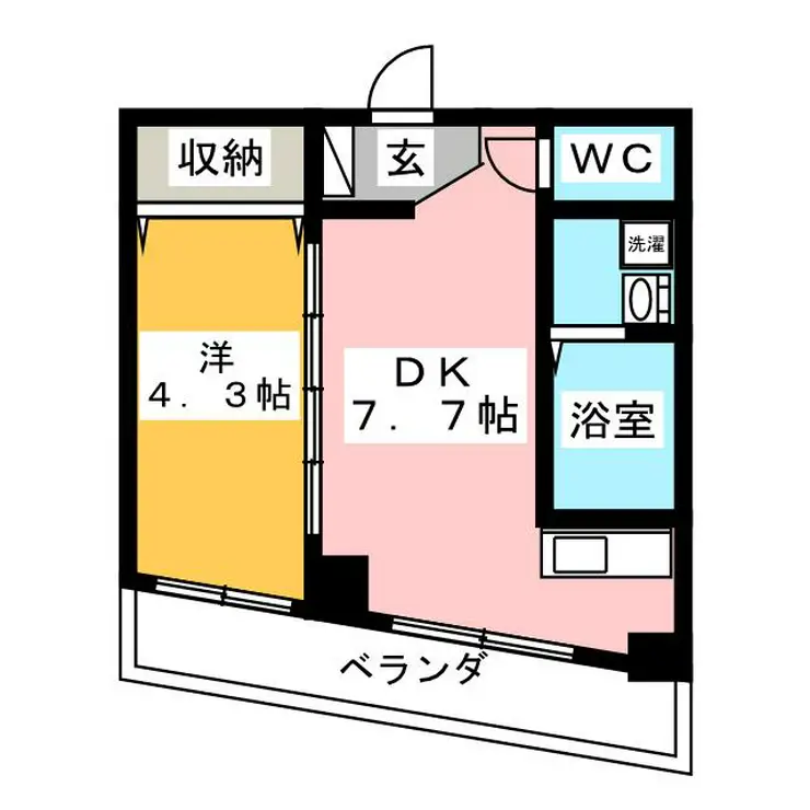 長生マンション 1階階 間取り