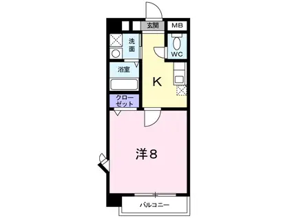 天然館ビルIV(1K/7階)の間取り写真