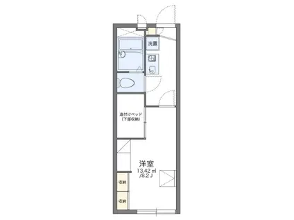 URBAN・LIFE(1K/1階)の間取り写真