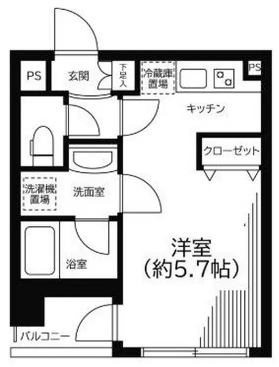 インシティ浜松町 4階階 間取り