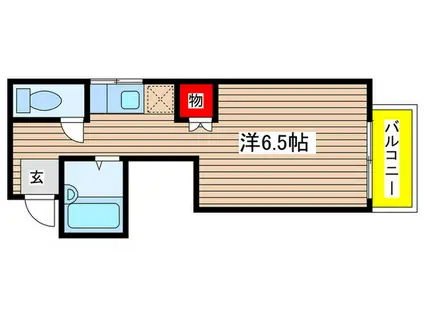 LS杁中(ワンルーム/3階)の間取り写真