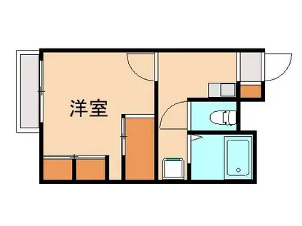 レオパレスOASISII(1K/1階)の間取り写真