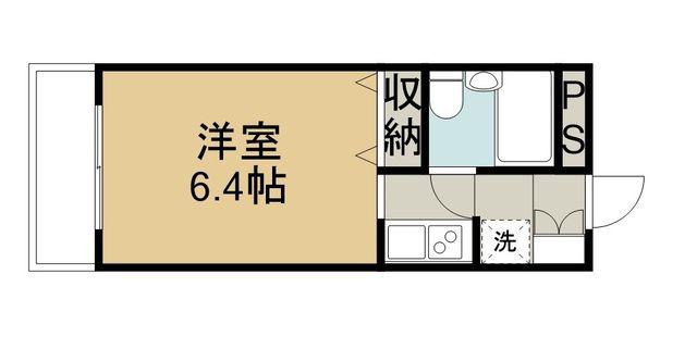 メゾン・ド・メール(ワンルーム/4階)の間取り写真
