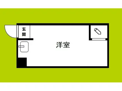 市元2丁目マンション(ワンルーム/2階)の間取り写真