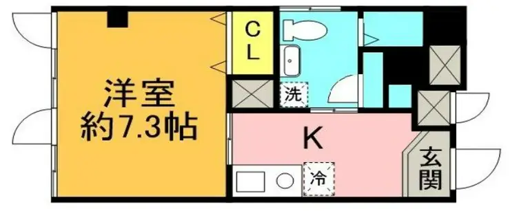 山水林ビル 4階階 間取り