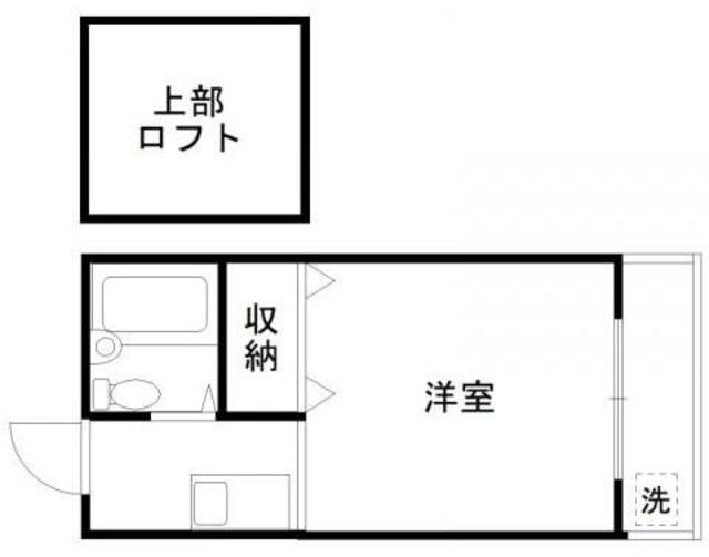 第3斉藤ハイツ(ワンルーム/1階)の間取り写真