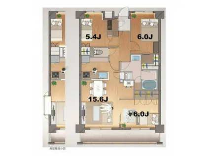 ステラメゾン田端(3LDK/3階)の間取り写真