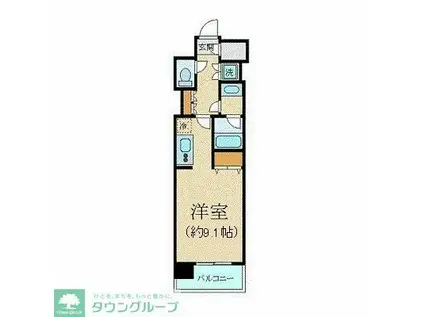 クリオ五反田(ワンルーム/5階)の間取り写真