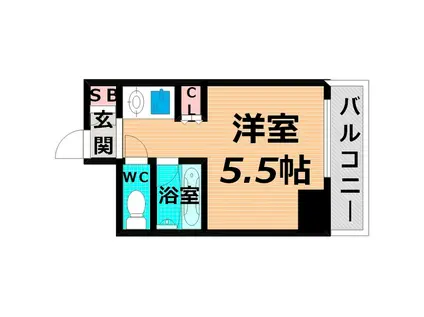 アルピーヌ旭(ワンルーム/7階)の間取り写真