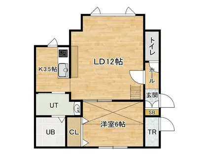 BOX.R(1LDK/2階)の間取り写真