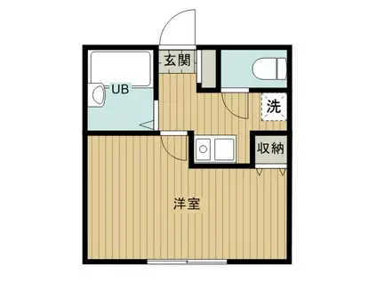 シャルムドミール成増(1K/2階)の間取り写真
