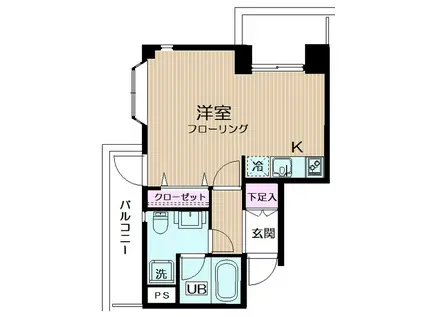 サニープレイス(ワンルーム/1階)の間取り写真