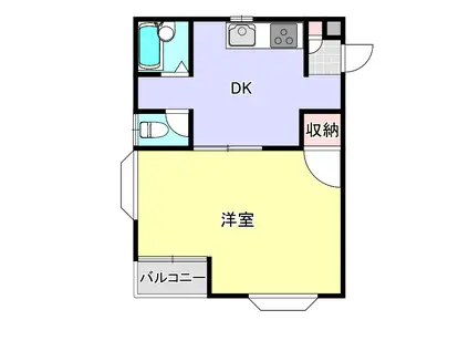 セイラBOX中豊岡II(1K/1階)の間取り写真