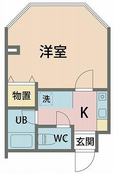 リリーフ敦賀(1K/3階)の間取り写真