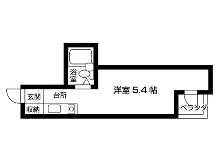 町屋ニュートーキョービル(ワンルーム/5階)の間取り写真