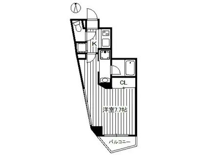 OZIO常盤台(1K/4階)の間取り写真
