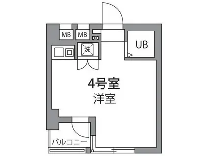 ワールドレジデンス大森(ワンルーム/7階)の間取り写真