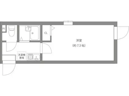 BLOOM(1K/3階)の間取り写真