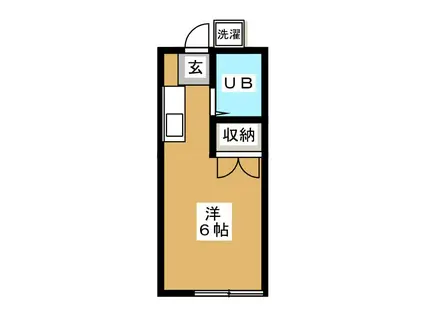 ハイツ和光(ワンルーム/1階)の間取り写真