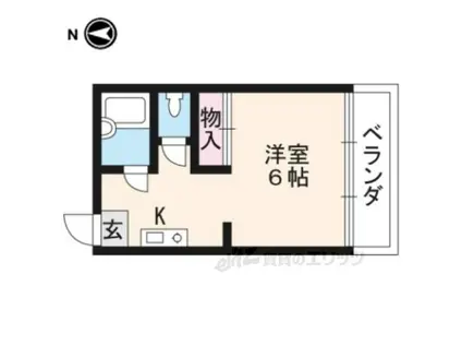 MAISON HOLLYHOCK(ワンルーム/2階)の間取り写真