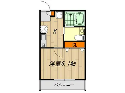 シャンステラ池袋(1K/1階)の間取り写真