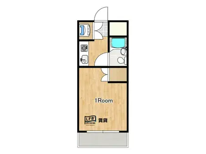 ホワイトパレス山口I番館(ワンルーム/6階)の間取り写真