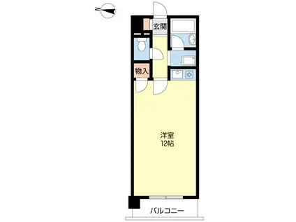 メゾン那珂川(1K/3階)の間取り写真