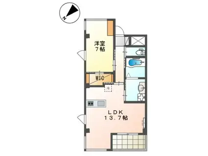 ユニヴァリィ中百舌鳥(1LDK/5階)の間取り写真