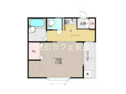 メゾンドキュール(1K/2階)の間取り写真