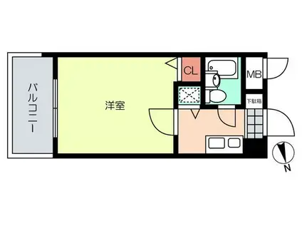 メゾン・ド・シャトラン(1K/2階)の間取り写真