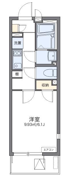 レオネクスト ルミエール御影(1K/1階)の間取り写真