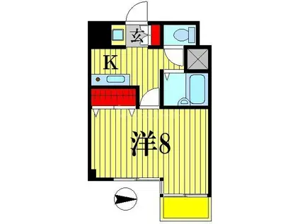 日創北小金ビル(1K/7階)の間取り写真