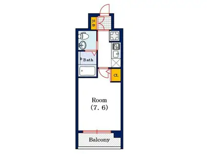 ハレレア(1LDK/1階)の間取り写真