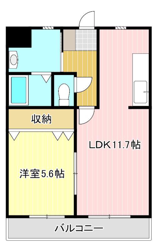グラン・シャンボール(1LDK/3階)の間取り写真