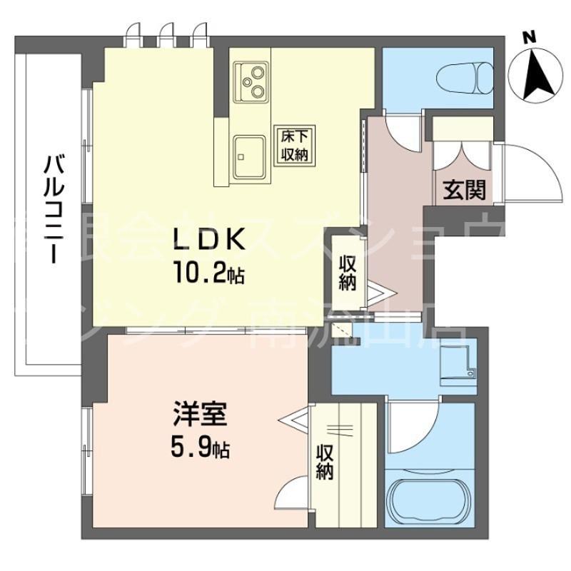 メゾングランデ(1LDK/1階)の間取り写真