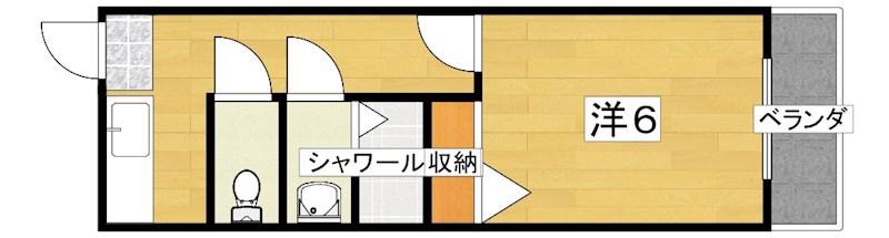 RESIDENCE EXCELLE(1K/1階)の間取り写真