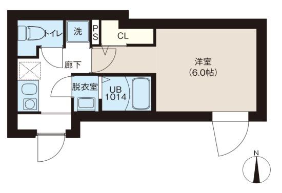レピュア町屋レジデンスII(1K/4階)の間取り写真