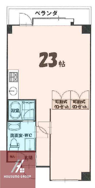 NOVA京橋(ワンルーム/8階)の間取り写真