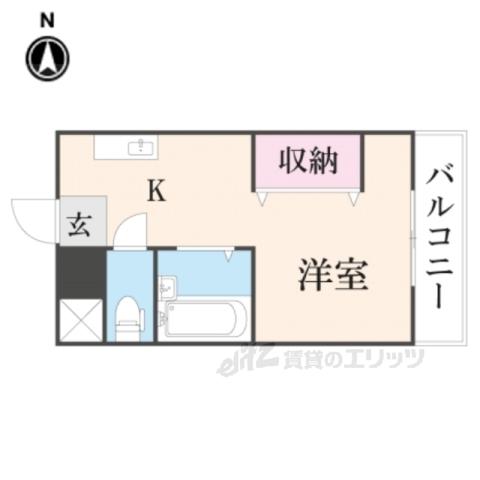 ハイツアルカディア(ワンルーム/5階)の間取り写真
