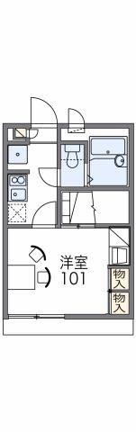 レオパレス総持寺ウエスト(1K/2階)の間取り写真