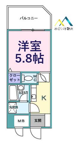 新横浜FSビル(1K/5階)の間取り写真