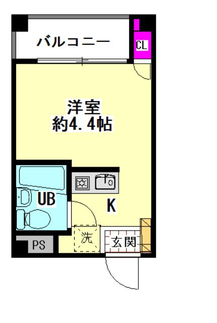 NUMERO UNO TOKYO(ワンルーム/3階)の間取り写真