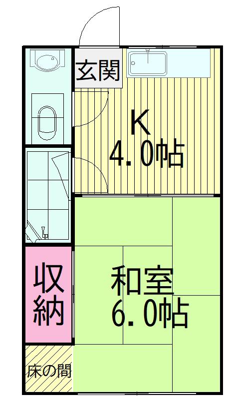 第一山辺ビル(1K/3階)の間取り写真